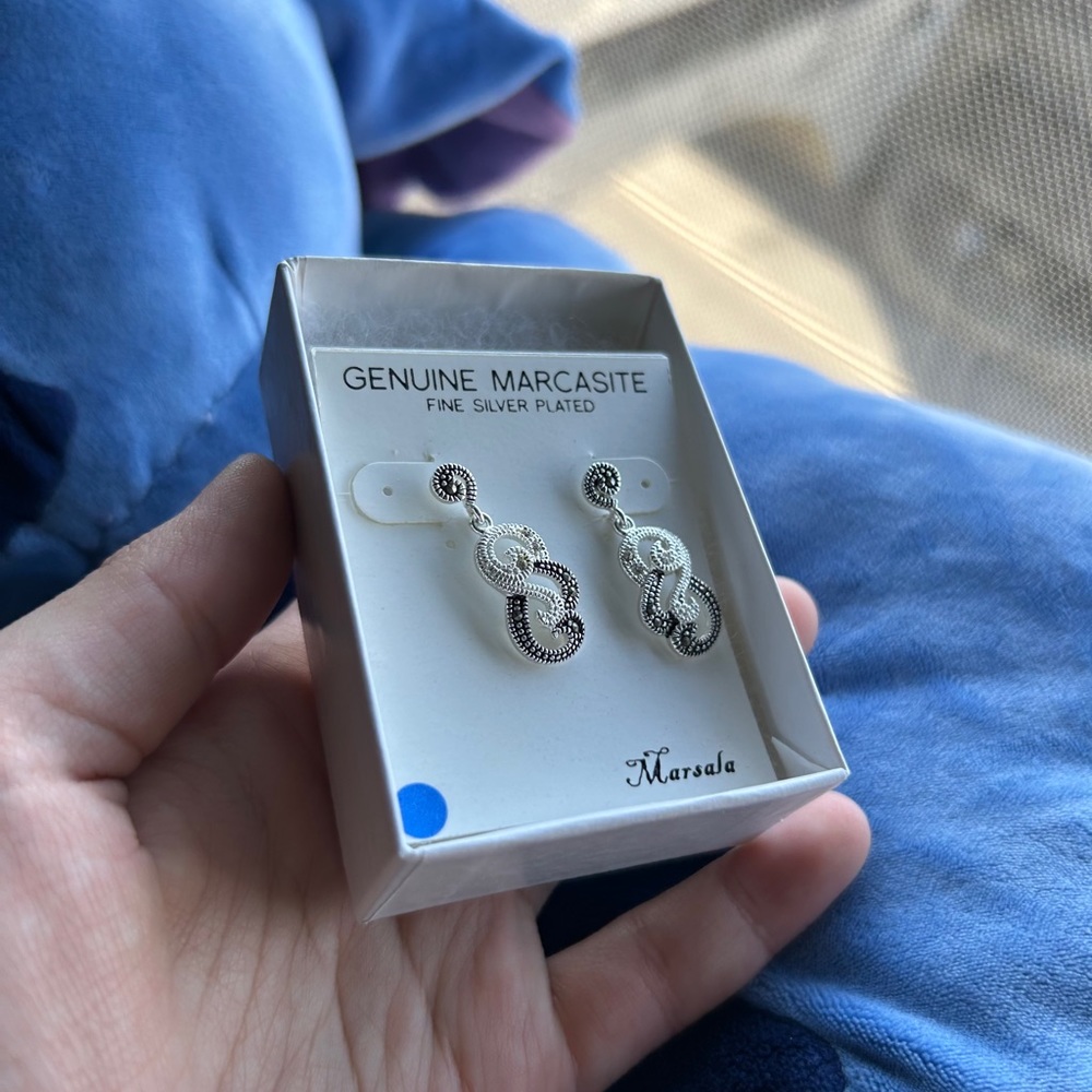Marcasite earrings